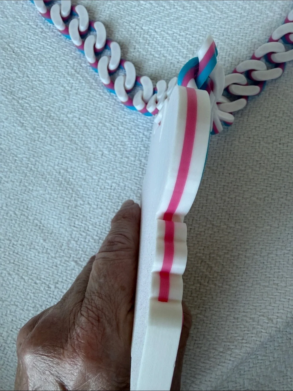 Birthday Party Necklace - Blue & Pink 